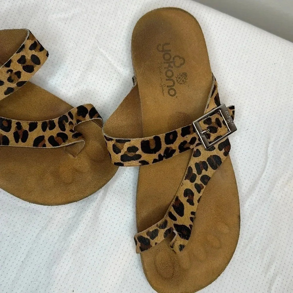 Yukono leopard strap sandals - Picture 5 of 6